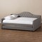 Baxton Studio Eliza Grey Upholstered Full Size Daybed with Trundle 147-8716 - alternate 8